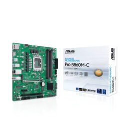 ASUS B860 LGA 1851 mATX motherboard PCIe 5.0 DDR5 two M.2 slots dual DisplayPort HDMI