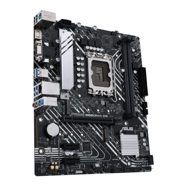 ASUS PRIME B660M-K D4 LGA1700 2xDIMM DDR4 mATX 4xSATA 2xM.2 1xHDMI 1xDP MB - Image 2