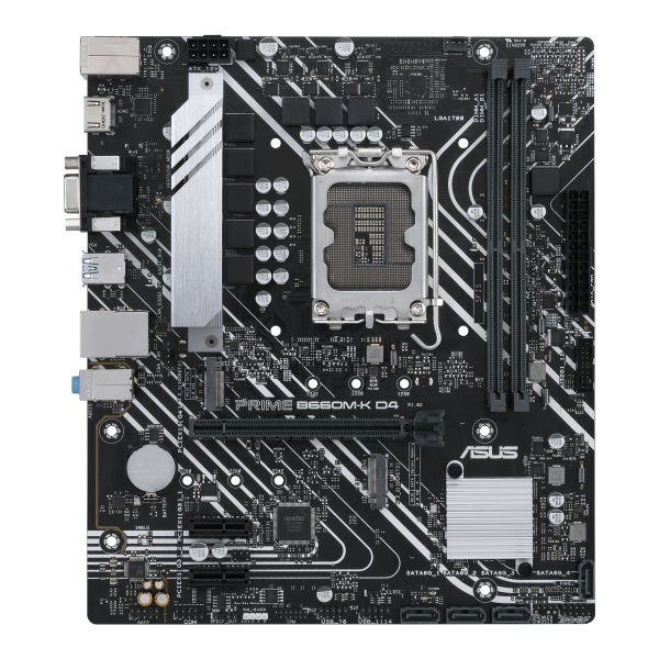 ASUS PRIME B660M-K D4 LGA1700 2xDIMM DDR4 mATX 4xSATA 2xM.2 1xHDMI 1xDP MB - Image 3