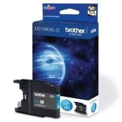 BROTHER LC-1280 high-capacity cyan ink cartridge, 1200 pages, pack of 1